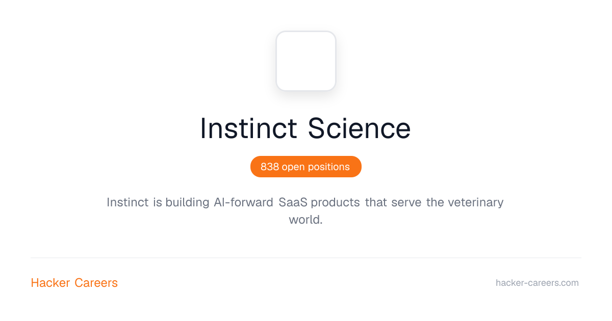 Instinct Science Jobs | Hacker Careers